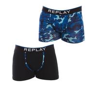 Comfortable Elastic Cotton Boxer Briefs, male, Replay, Underpants, Multicolor, S, Underwear S