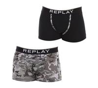 Comfortable Elastic Cotton Boxer Briefs, male, Replay, Underpants, Multicolor, S, Underwear S