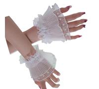 Comfortable Elastic Wrist Cover Cuff Sleeve Embroidered Flower Pearl Decoration Women Photo Accessories Embroidery Photo Hand Cover