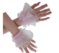 Comfortable Elastic Wrist Cover Cuff Sleeve Embroidered Flower Pearl Decoration Women Photo Accessories Embroidery Photo Hand Cover