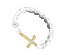 Comfortable Expandable Religious Beaded Chain With Metallic Finish And Stylish Layering Potential For Adults Adjustable Elastic Wristband