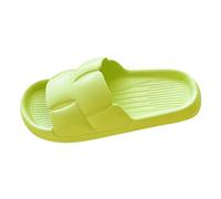Comfortable Extra Wide Fit Flat Sandals for Women Cloud Slides For Women And Men Shower Slippers Bathroom Sandals Extremely Comfy Cushioned Thick Sole Shower Slippers Size 4 Womens (Green,5)