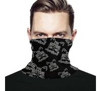 Comfortable Face Cover,I'm Getting Meowied Print,Facial Decoration Non-Slip Face Shield for Sports Tennis Climbing 26X30cm