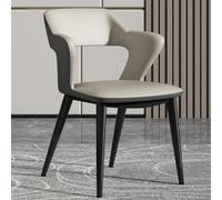 Comfortable Faux Leather Dining Chairs for Kitchen & Game Room Stylish Metal Legs Soft Cushioned Seating for Recreational Use Set of 2