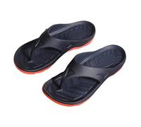 Comfortable Flip Flops for Women with Strap Mens Slippers Comfort Flip Flops Beach Sandals with Lightweight Slipper for Men for Indoor & Outdoor Holiday Summer Vocation (Red, 6)