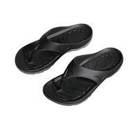 Comfortable Flip Flops for Women with Strap Mens Slippers Comfort Flip Flops Beach Sandals with Lightweight Slipper for Men for Indoor & Outdoor Holiday Summer Vocation (Black, 6)