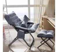 Comfortable Folding Recliner Chair for Bedroom & Living Room - Portable Reading Armchair Relaxing Lounge Chair Perfect for Sunbathing & Relaxation.
