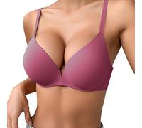 Comfortable full coverage bra for everyday wear, ideal for pairing with T-shirts and for all seasons. Additional support for the figure. Detailed size details included., Wine Red, 6