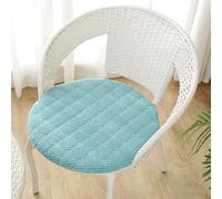 Comfortable Grey Square Chair Cushion 45x45 cm - Soft Cotton Seat Pad with Ties, Washable Dining Chair Cover - Perfect for Home Decor, 1 Piece