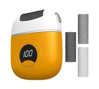 Comfortable Grip: The electric foot callus remover boasts an ergonomic design for easy grip and use. To ensure effective grinding, simply press the button. Long press it to turn off