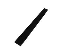 Comfortable Guitar Fingerboard Unslotted Blank Ebony Fretboard Acoustic Guitar Finger Plate Replacement Guitar Parts, 53.5 * 7.5 * 1cm, Balck