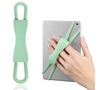 Comfortable Hand Strap Holder - Compatible with 4.7-8" Kindle Paperwhite/Oasis/Kobo, E-Books/Tablets, Ergonomic Anti-Slip Grip for Bed Reading (Green)
