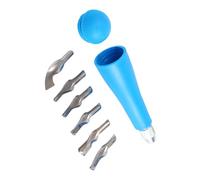 Comfortable Handle Artist Grade Engraving Tool Set for Fine Woodcut Printing and Creative Design Work Professional Artwork Printmaking Carving Set