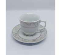 Comfortable Handle Cafe Tea Coffee 12 Piece Cup & Saucer Gift Vibrant Glazed Colour Decorated Dishwasher Safe Microwave Safe Ceramic