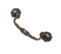 Comfortable Hold Bronze Furniture Pulls 86mm Hole Center Traditional Designs Easy to Use Suitable Living Room Bedroom Antique Pull