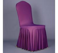 Comfortable Hotel Style Chair Cover, Suitable for Various Events such as Meetings and (PURPLE)