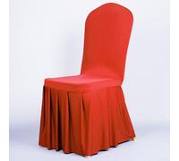 Comfortable Hotel Style Chair Cover, Suitable for Various Events such as Meetings and (RED)