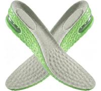 Comfortable Insoles with Air Cushion and Height-Increasing Effect Invisible Lift Inserts for Shoes Stable Support Daily Wear (Green 1.5cm, 39-40)