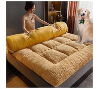 Comfortable Japanese Floor Futon Mattress - 3.15" Thick Portable Bedding Solution in Multi-Colors (Yellow, 200x220 cm) - Perfect for Home & Travel Use
