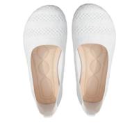 Comfortable Knit Loafers-All-Season Comfort Shoes, Women's Lightweight Breathable Casual Boat Ballet Flats (White, Adult, Women, 8, Numeric, UK Footwear Size System, Medium)