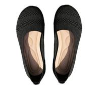 Comfortable Knit Loafers-All-Season Comfort Shoes, Women's Lightweight Breathable Casual Boat Ballet Flats (Black, Adult, Women, 7.5, Numeric, UK Footwear Size System, Medium)