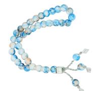 Comfortable Lightweight Prayer Bead Glass Resin Buddhist 33 Beads Spiritual Jewelry for Mindfulness Rituals Smooth Beads