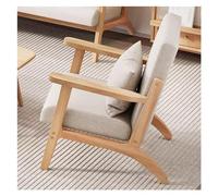 Comfortable Linen Accent Chair Upholstered Single Sofa for Reading Lounge Bar Office Reception - Stylish and Cozy Design for Any Space
