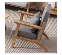 Comfortable Linen Accent Chair Upholstered Single Sofa for Reading Lounge Bar Office Reception - Stylish Furniture for Home & Work Spaces