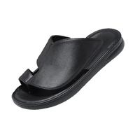 Comfortable Men's Orthopedic Sandals, Bunion Sandals, Toe Separate, Valgus, Orthotic Flip Flop, Roman Shoes(Black,8.5 UK)