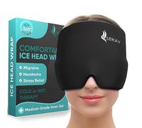 Comfortable Migraine Headache Relief Cap - Migraine Ice Head Wrap With 360° Form Fitting Design - Gel Ice Cap - Natural Hot or Cold Therapy For Headache, Tension, Puffy Eyes, Stress -One Size fits all