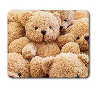 Comfortable Mouse Mat - Teddy Bear Toys Kids Childrens 23.5 x 19.6 cm (9.3 x 7.7 inches) for Computer & Laptop, Office, Non-slip Base - RM21412