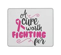 Comfortable Mouse Pad, A Worth Fighting for Breast Cancer Mousepads Washable Desk Mats 25X30cm for Work Typing Studying