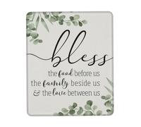Comfortable Mouse Pad, Bless The Food Before Us The Family Gaming Mousepad Durable Desk Mats 25X30cm for Office Work Studying