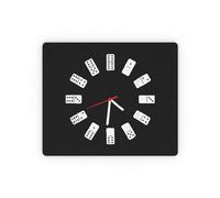 Comfortable Mouse Pad, Cuban Dominoes Clock Players Pun Office Mousepad Premium Keyboard Pad 25X30cm for Gamer Studying Work