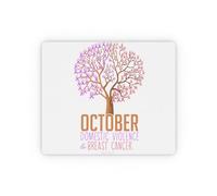 Comfortable Mouse Pad, Hilarious Domestic Violence and Breast Cancer Awareness Office Mousepad Professional Desk Pad 25X30cm for PC Gamer Computer