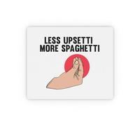 Comfortable Mouse Pad, Hilarious Italian Foodie Food Lover Spaghetti Office Mousepad Non-Slip Keyboard Pad 25X30cm for Studying Work Laptop