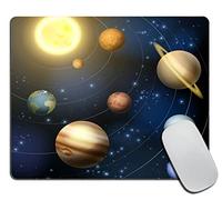 Comfortable Mouse Pad Planet Solar System Universe Galaxy Space Educational Planetary Orbit Mousepads Desk Pad 25x30cm for Gamer,Studying,Typing