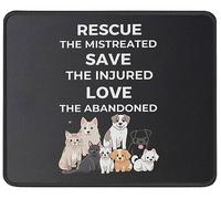 Comfortable Mouse Pad, Rescue Save Love Mouse Mat Spill-Resistant Desk Mats 25X30cm for Work Office Laptop