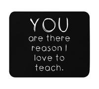 Comfortable Mouse Pad, Retro Education Instructor Tutor Love to Teach School University Teacher Office Mousepad Non-Slip Desk Mats 25X30cm for Typing Work Studying