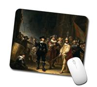 Comfortable Mouse Pad The Night Watch by Rembrandt Inspired Mouse Mat Keyboard Pad 25x30cm for Typing,Home,PC
