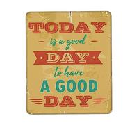Comfortable Mouse Pad, Today is A Good Day to Have A Good Day Quote Mouse Mat Washable Desk Pad 25X30cm for Work Office PC