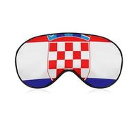 Comfortable Night Eye Shade Croatia Flag Soft Sleeping Mask BlockLight Eye Cover Eyeshade for Women Men