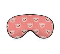 Comfortable Night Eye Shade Cute Pig Face Vintage Soft Sleeping Mask BlockLight Eye Cover Eyeshade for Women Men
