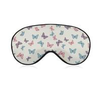 Comfortable Night Eye Shade Garden Purple Butterfly Soft Sleeping Mask BlockLight Eye Cover Eyeshade for Women Men