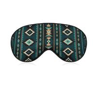 Comfortable Night Eye Shade Tribal Navajo Aztec Geometric Ethnic Pattern Soft Sleeping Mask BlockLight Eye Cover Eyeshade for Women Men
