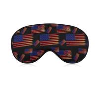 Comfortable Night Eye Shade USA Black American Flag Soft Sleeping Mask BlockLight Eye Cover Eyeshade for Women Men