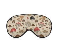 Comfortable Night Eye Shade Various Mushroom Art Soft Sleeping Mask BlockLight Eye Cover Eyeshade for Women Men