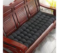 Comfortable NonSlip Indoor Cushion for 23 Seater Swing WeatherResistant Black Patio Cushion for Wooden Bench 180 x 53 x 8 cmPerfect for Outdoor Relaxation