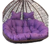 Comfortable Outdoor 2-Seater Egg Chair Cush - Double Hanging Basket Replacement for 2-Person Swing Hammock - Cozy Patio Swing Pad for Ultimate Relaxat