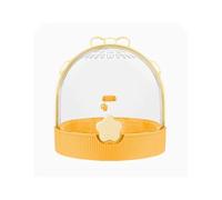 Comfortable Parrot Bird Cage Portable Small Portable Breathable Bird Cage for Walking Practical(Yellow)